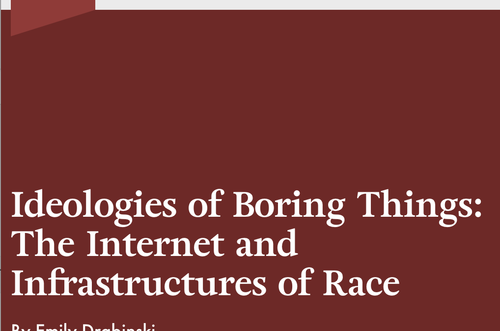 LA Review of Books Ideologies of Boring Things: The Internet and Infrastructures of Race